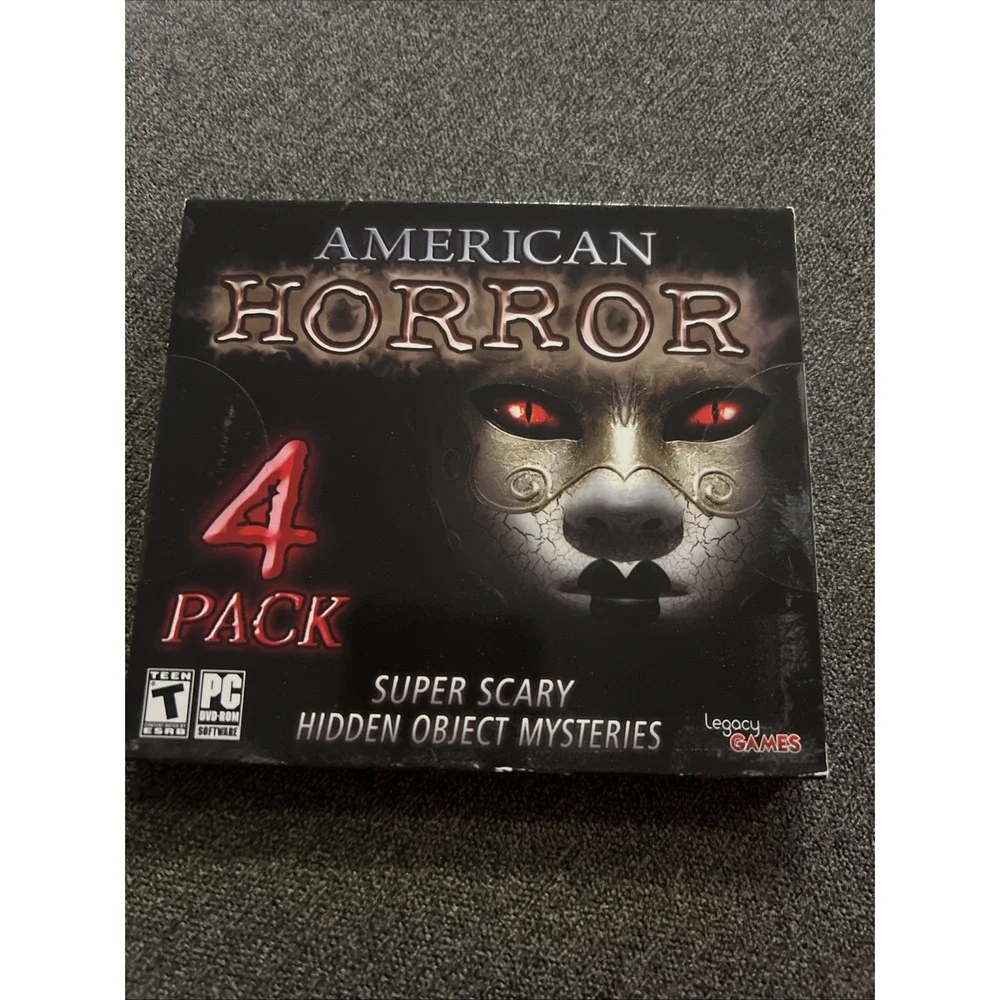 Legacy Games American Horror 4 Pack PC Game Teen Black Hidden Object Mysteries
